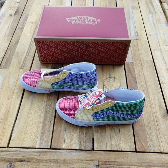 Van's Pride Sk-8 Mid Multi True/White - Picture 2 of 6